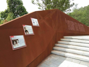 云岩耐候钢挡土墙